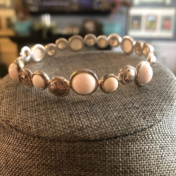 .925 Jewelry - Chic White and Silver Women's Bracelet